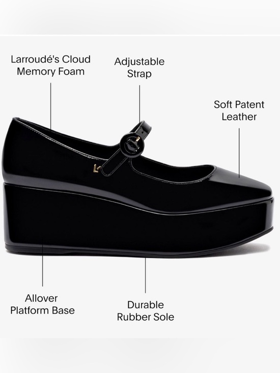 Larroude Shoes - New In Box - Larroude Blair Flatform Mary Janes Size 7